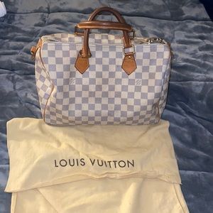 AUTHENTIC Pre-Owned Damier Azur Speedy 35 bag